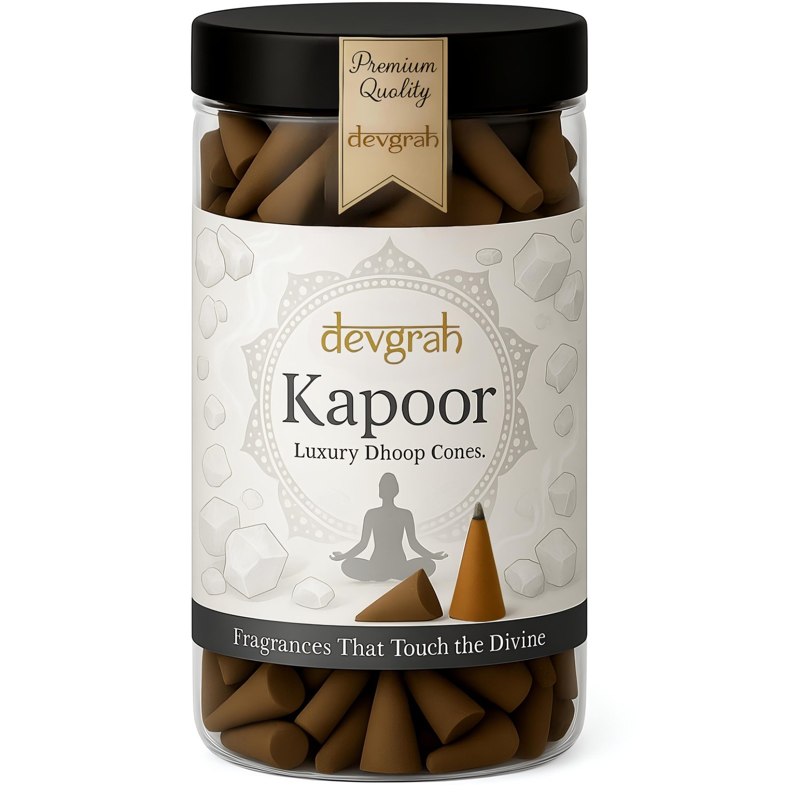 Kapur Dhoop Cone Charcoal Free